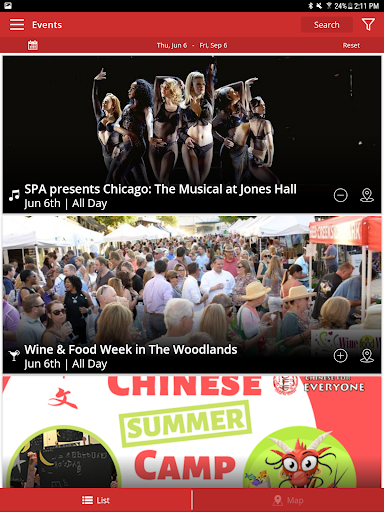 Screenshot of 365 Things to Do in Houston