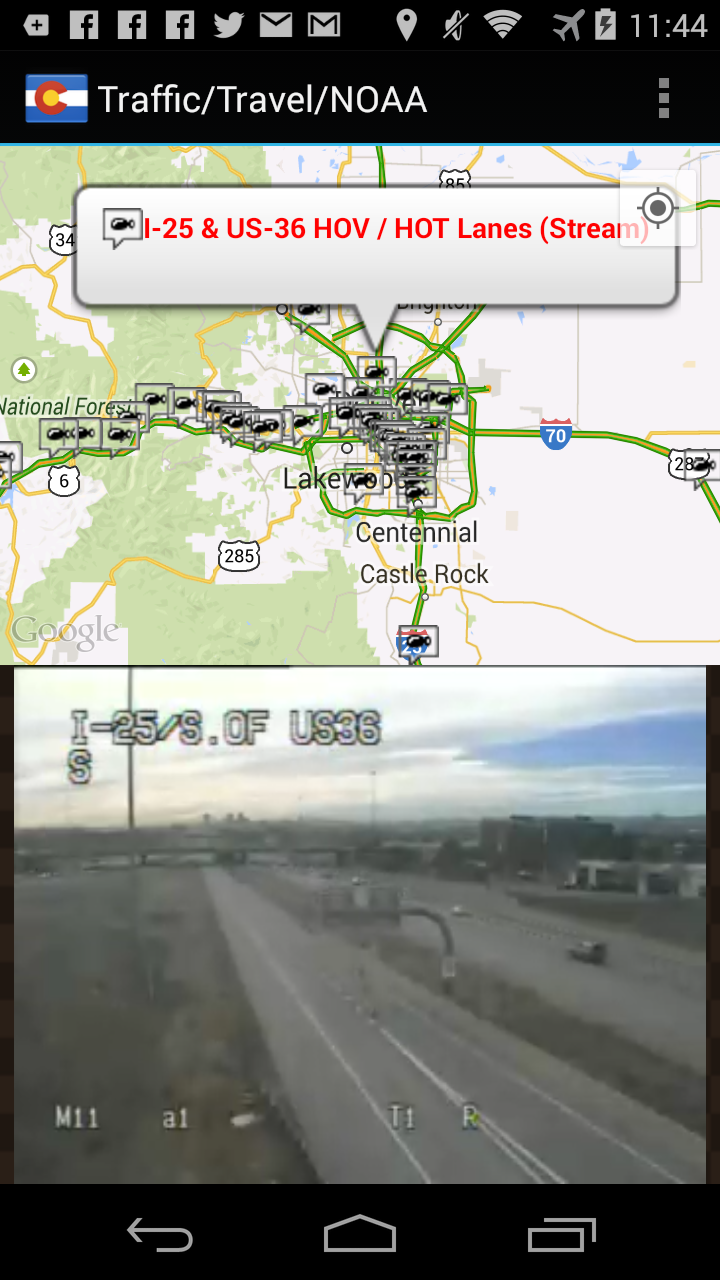 Android application Colorado Traffic Cameras Pro screenshort