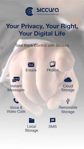 Android application My Siccura - Data Protection screenshort