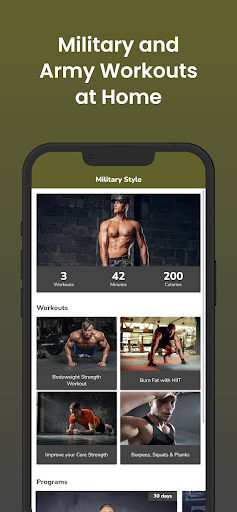 Screenshot of Military Style Fitness Workout