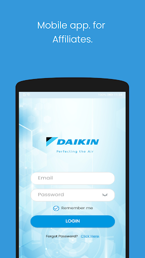 Android application Daikin Partner Support screenshort