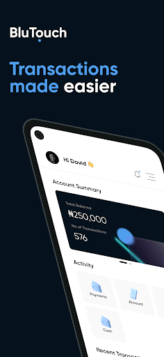 Android application BluTouch(Blusalt softPOS) screenshort