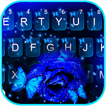 Cover Image of Tải xuống Rose Blue Butterfly Theme  APK