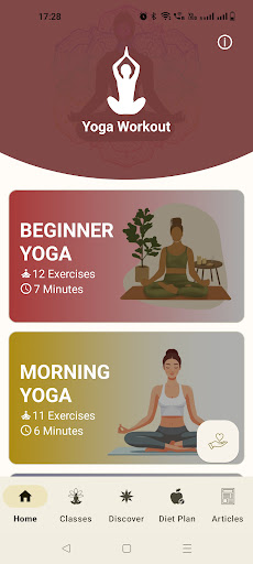 Android application Yoga for Beginners screenshort