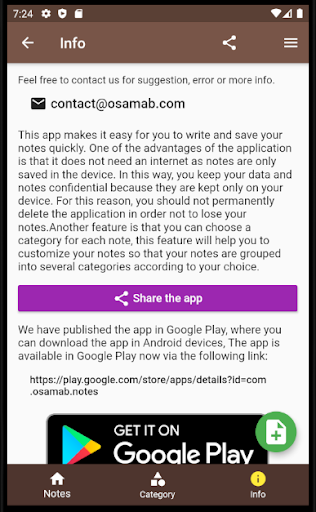 Notes Offline ملاحظات Screen 3