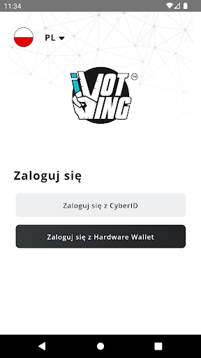 Android application iVoting Blockchain screenshort