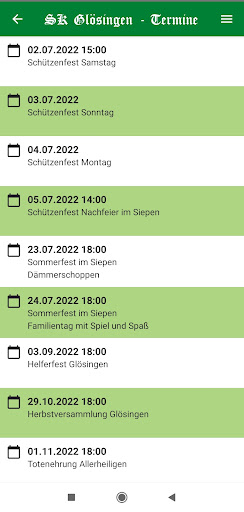 Schützenkompanie Glösingen Screen 2