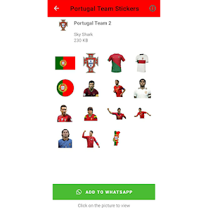 Captura de Pantalla 9 Portugal Team Stickers android
