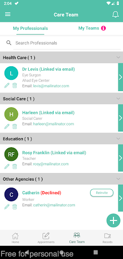 EnrichMyCare Screen 2
