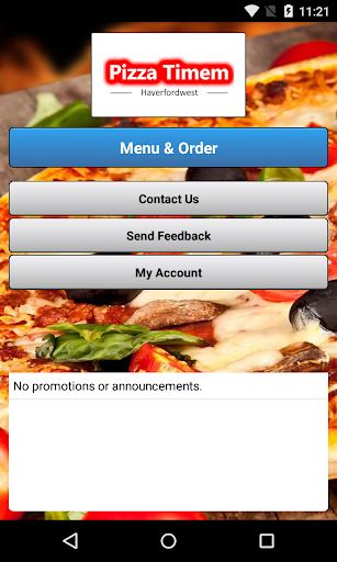 Android application Pizza Timem Haverfordwest screenshort