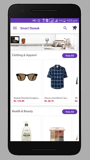Android application Smart Damak Online Shopping screenshort