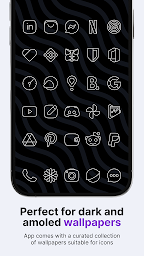 Vera Outline White Icon Pack