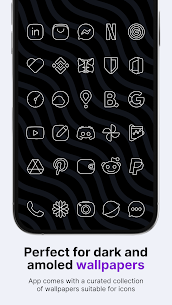 Vera Outline White Icon Pack Patched APK 2
