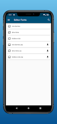 Editor Fonts Screen 3