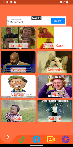 Android application Funny Memes Stickers screenshort