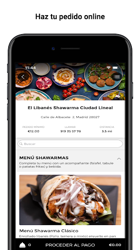 Android application El Libanés Shawarma screenshort