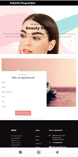 Android application Pocket Parlour screenshort
