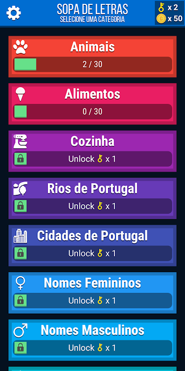 Sopa de Letras 2 em português - 2.0 - (Android)