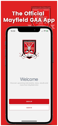 Android application Mayfield GAA screenshort