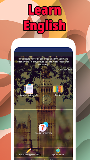 Android application Practice English:Learn Grammar screenshort