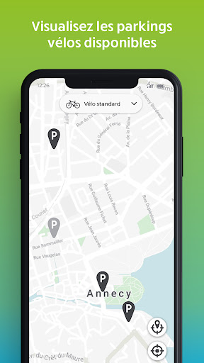 Android application Vélonecy Box screenshort