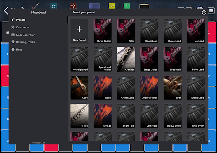 MuseLead Synthesizer Bildschirmfoto