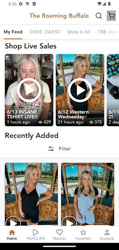 Android application The Roaming Buffalo screenshort
