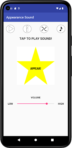 Android application Appearance Sound screenshort