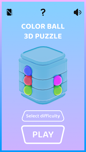 Android application Color Ball - 3D Sort Puzzle screenshort
