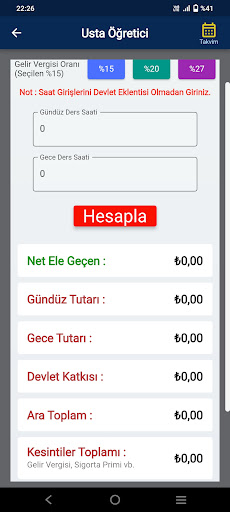 Ek Ders Hesapla: Usta Öğretici Screen 2