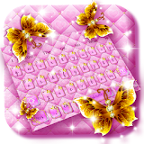 Pink Gold keyboard Theme icon