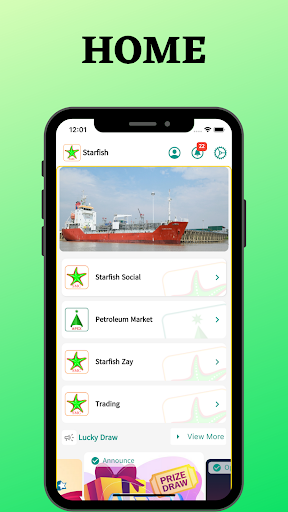Android application Starfish screenshort
