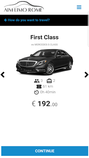 AIM LIMO ROME Screen 2