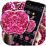 Cover Image of Download Pink Glitter Apple Black Business Theme 1.1.3 APK