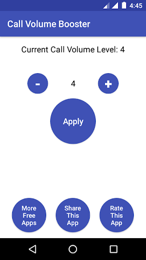 Android application Call Volume Booster screenshort