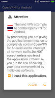 screenshot of Thailand VPN - for OpenVPN