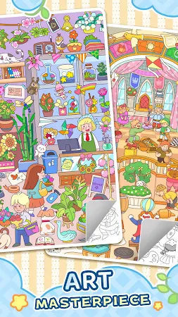 Game screenshot ステッカーの色塗りゲーム～シール塗り絵（Sticker）～ apk download