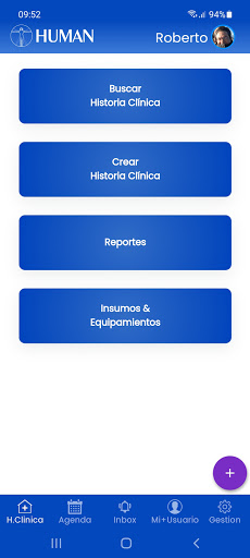 Human Salud Historia Clínica Screen 2