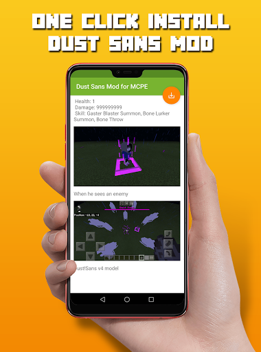 Dust Sans Mod for MCPE