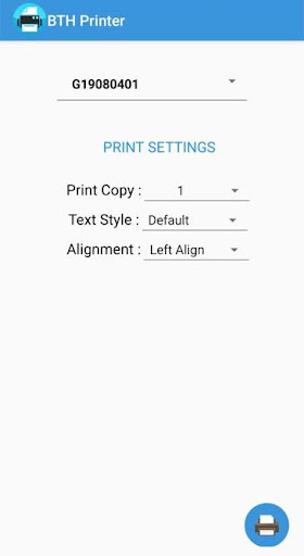 Android application BTH Printer screenshort