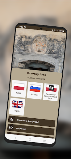 Android application Oravský hrad screenshort