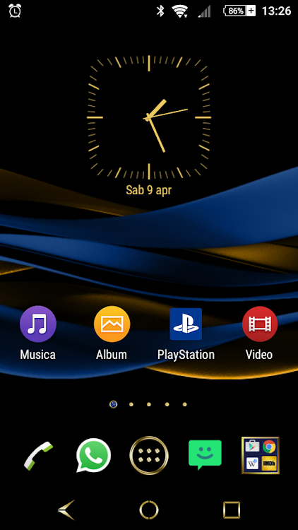 Sapphire Gold Theme for Xperia - 1.6.7 - (Android)