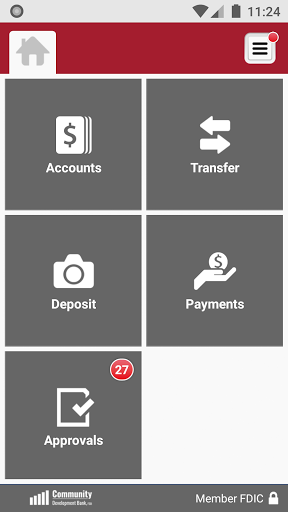 CD Bank Business Mobile Screen 3