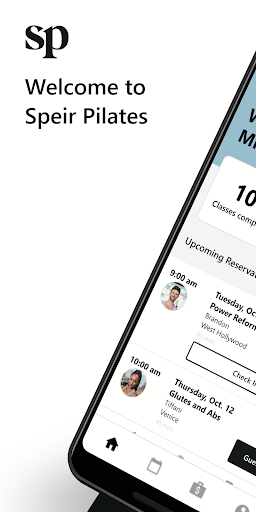 Android application Speir Pilates screenshort