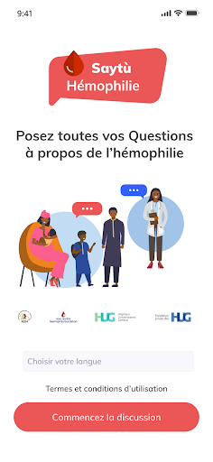 Android application Saytù hémophilie screenshort