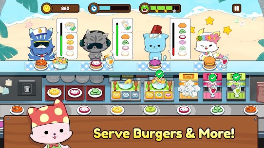 Burger Cats Apk Mod 0.3.16 (Unlimited Money) 2