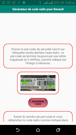 Code autoradio Renault Scenic - Code poste / Code pin – Code