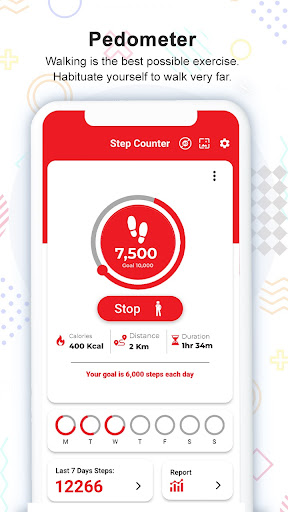 Pedometer-Step Counter Tracker Screen 2