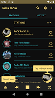 screenshot of Rock Music online radio