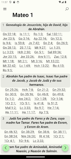 Android application Biblia De Referencia Cruzada screenshort